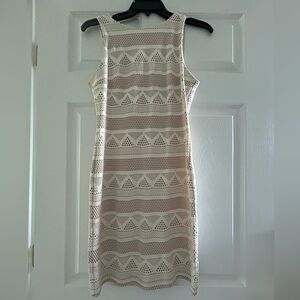 Small Honey and Rosie Tan/White Dress